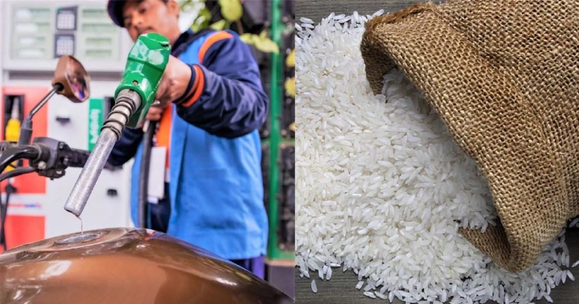Import duty reduced for diesel, withdrawn for rice