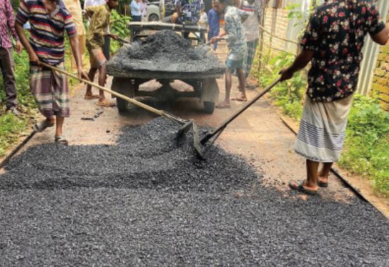 THE FIRST PILOT PROJECT OF PLASTIC ROAD IN BANGLADESH