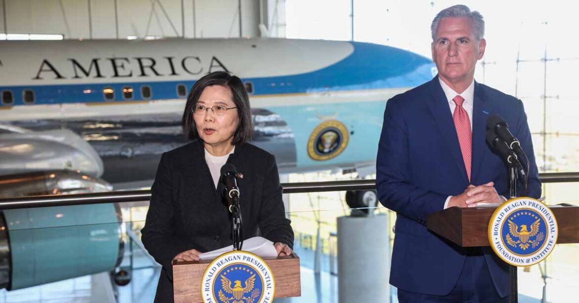 China Furious over Taiwan President's Meeting with US Speaker McCarthy