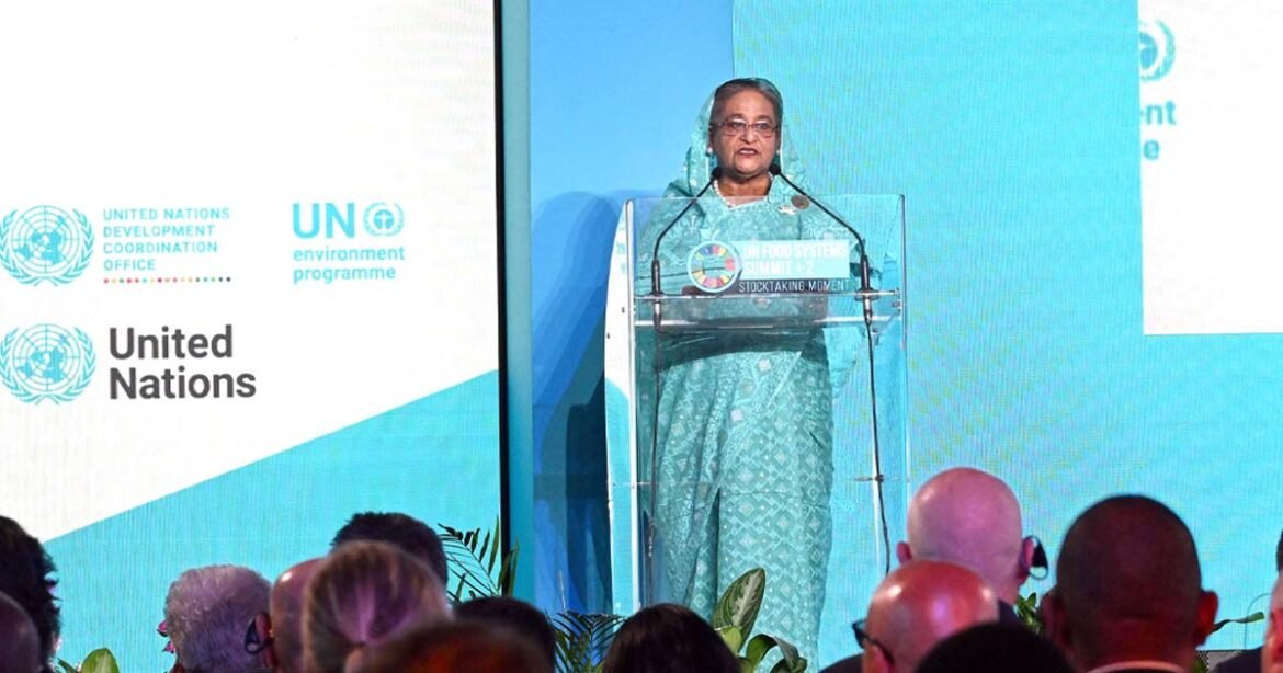 Sheikh Hasina calls for global youth movement to end food waste
