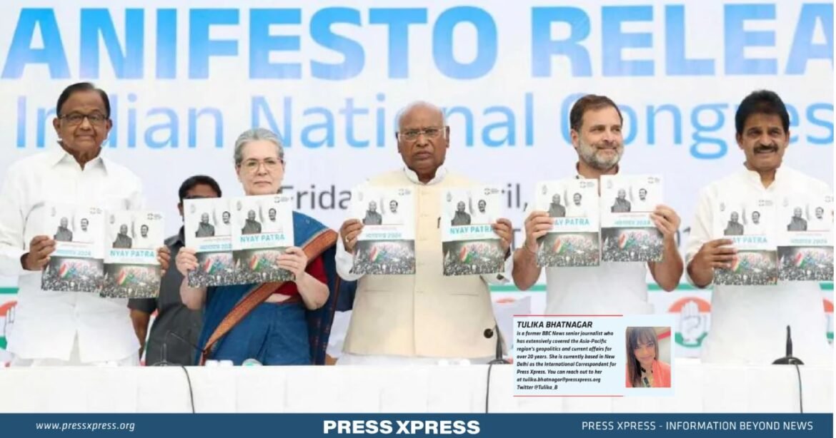 Justice vs Delivery The visible change in Congress’ 2024 manifesto Congress unveiled its 2024 manifesto at the AICC headquarters in Delhi on 5 April.