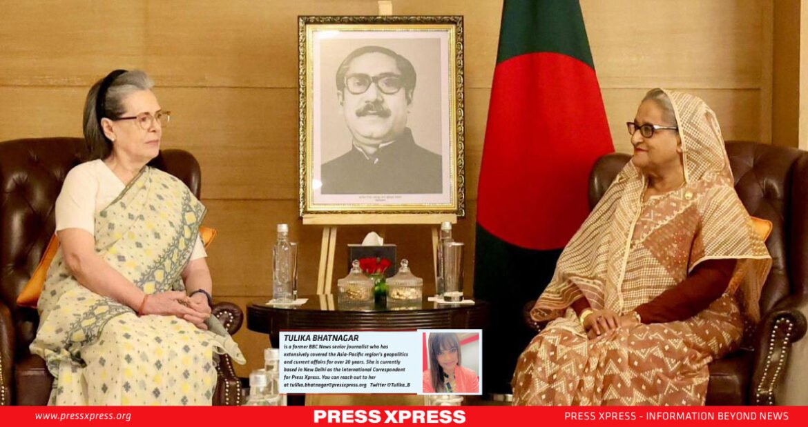Sheikh Hasina, Sonia Gandhi photos go viral in India PM Sheikh Hasina meets Gandhi family in Delhi; pics go viral