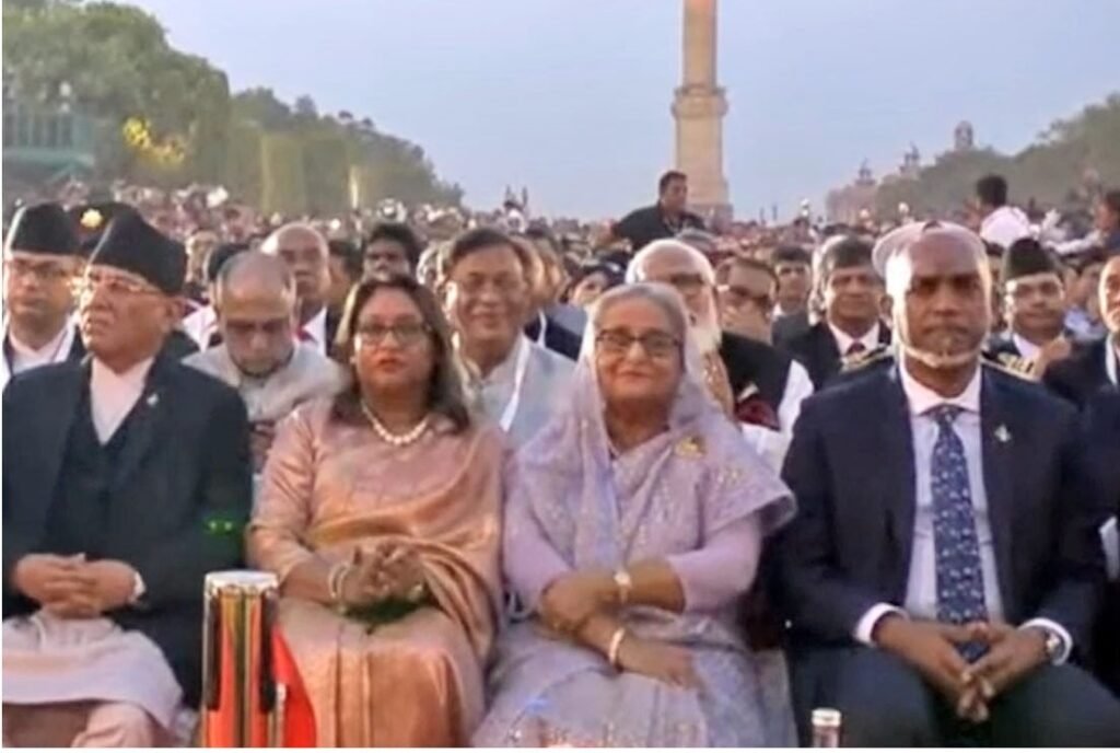 Sheikh Hasina was among the first premiers to arrive in New Delhi 