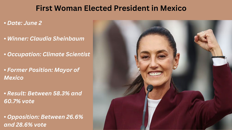 First woman elected president un Mexico