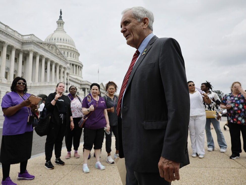Rep. Lloyd Doggett, D-Texas, as seen at the Capitol on June 5, 2024. Doggett is the first congressional Democrat to publicly call for President Biden to quit his reelection bid.